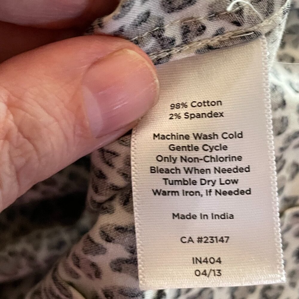 Talbots Leopard Print Long Sleeve Button Up - image 4